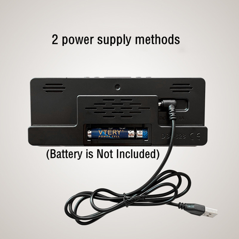 Dropshipme skaitmeninis žadintuvas prie lovos laikrodis su temperatūros elektroniniu stalo datos ekranu su dideliu namų dekoru