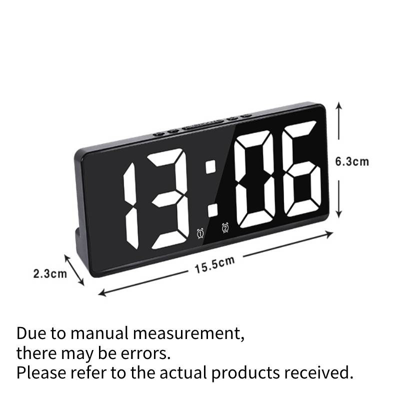 Dropshipme skaitmeninis žadintuvas prie lovos laikrodis su temperatūros elektroniniu stalo datos ekranu su dideliu namų dekoru