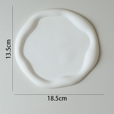 Modernus gipso laikymo padėklas Creative netaisyklingo storio krašto miegamojo papuošalų organizatorius Europos namų popietės arbatos desertų padėklai