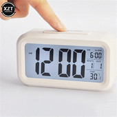 Ceas de timp Ceas de masă electric de birou Alarma electronică cu ecran mare cu LED-uri Ceas de birou Date Calendar Calendar Ceas de birou