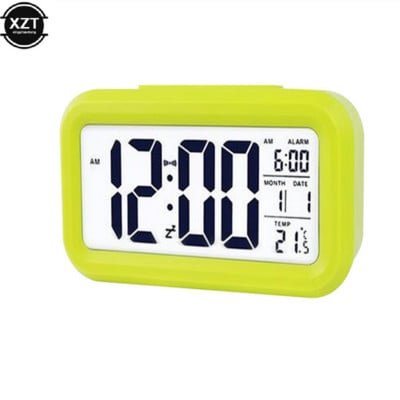 Ceas de timp Ceas de masă electric de birou Alarma electronică cu ecran mare cu LED-uri Ceas de birou Date Calendar Calendar Ceas de birou