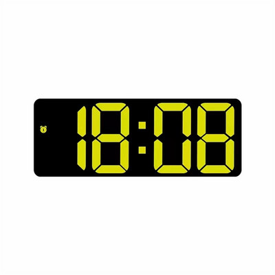 Akril/tükrös digitális ébresztőóra Hangvezérlés Szundi Éjszakai mód Asztali óra 12/24H Zavarásgátló funkció Elektronikus LED óra