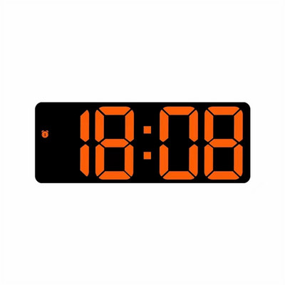 Akril/tükrös digitális ébresztőóra Hangvezérlés Szundi Éjszakai mód Asztali óra 12/24H Zavarásgátló funkció Elektronikus LED óra