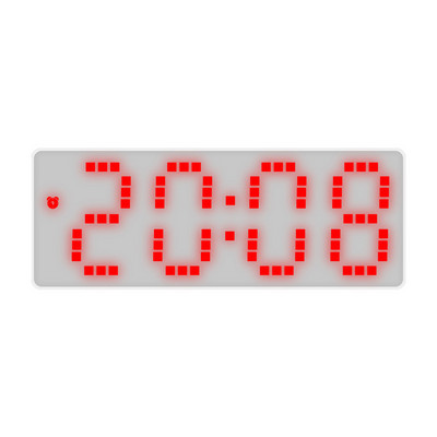 Akril/tükrös digitális ébresztőóra Hangvezérlés Szundi Éjszakai mód Asztali óra 12/24H Zavarásgátló funkció Elektronikus LED óra