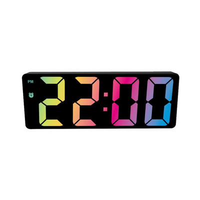 Akril/tükrös digitális ébresztőóra Hangvezérlés Szundi Éjszakai mód Asztali óra 12/24H Zavarásgátló funkció Elektronikus LED óra