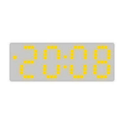 Akril/tükrös digitális ébresztőóra Hangvezérlés Szundi Éjszakai mód Asztali óra 12/24H Zavarásgátló funkció Elektronikus LED óra