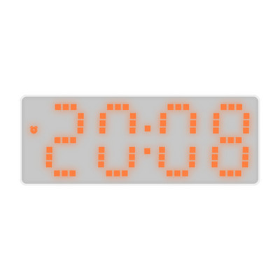 Akril/tükrös digitális ébresztőóra Hangvezérlés Szundi Éjszakai mód Asztali óra 12/24H Zavarásgátló funkció Elektronikus LED óra