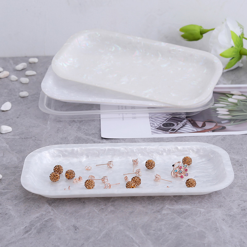 Akrilni držači za pladanj Organizator Pladanj Minimalistički umjetnički organizator nakita za spavaću sobu Poslijepodnevni pladnjevi za desert Dekoracija doma