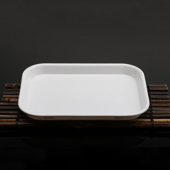 Практичен поднос за сервиране Топлоустойчив поднос за чай с правоъгълна форма Дървени подноси за храна Пластмасов поднос