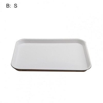 Praktiska pasniegšanas paplāte Karstumizturīga Lieljaudas tējas paplāte Taisnstūra formas koka paplātes pārtikas plastmasas paplātei