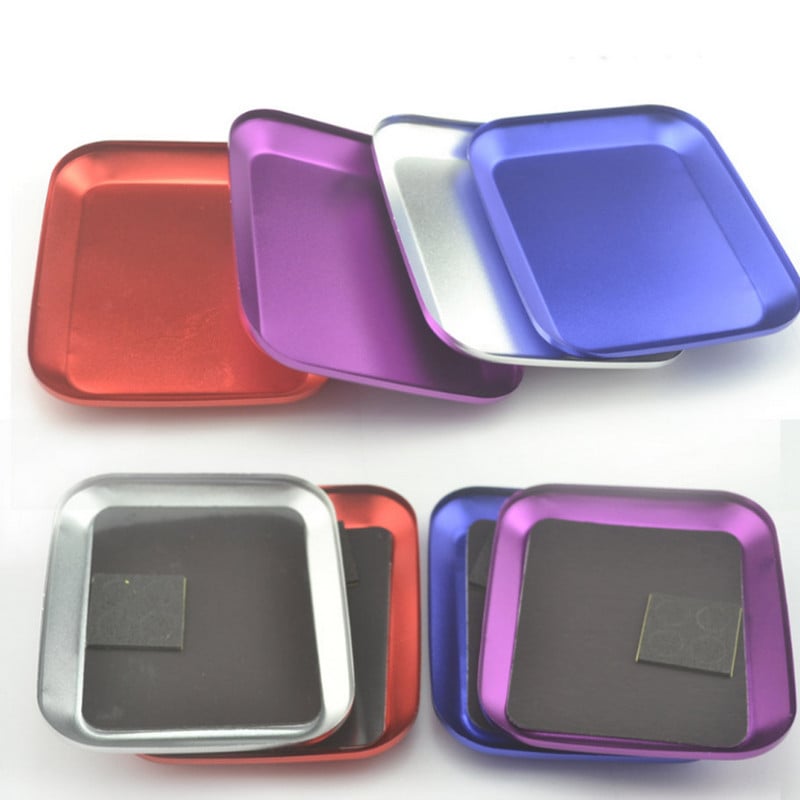 Paplātes magnētiskās skrūves daļas organizatora skrūvju turētāja rīks S mehāniskā uzgriežņa spilventiņa kvadrāts ar un priekš