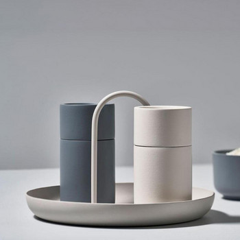 Настолна тава за съхранение Nordic пластмасови кръгли подноси за бижута Всекидневна Кухненска маса Поднос за храна Снек Чиния с дръжка Home Decor