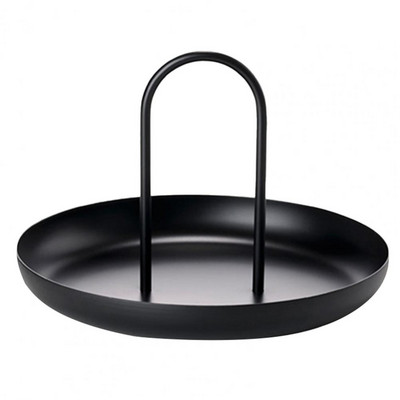 Stolna ladica za pohranu, nordijske plastične okrugle ladice za nakit, dnevni boravak, kuhinjski stol, poslužavnik za obroke, grickalice, tanjur s ručkom, uređenje doma