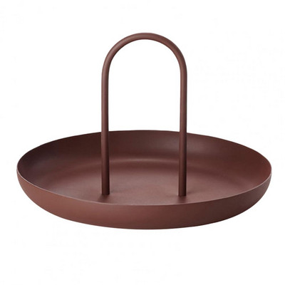 Stolna ladica za pohranu, nordijske plastične okrugle ladice za nakit, dnevni boravak, kuhinjski stol, poslužavnik za obroke, grickalice, tanjur s ručkom, uređenje doma