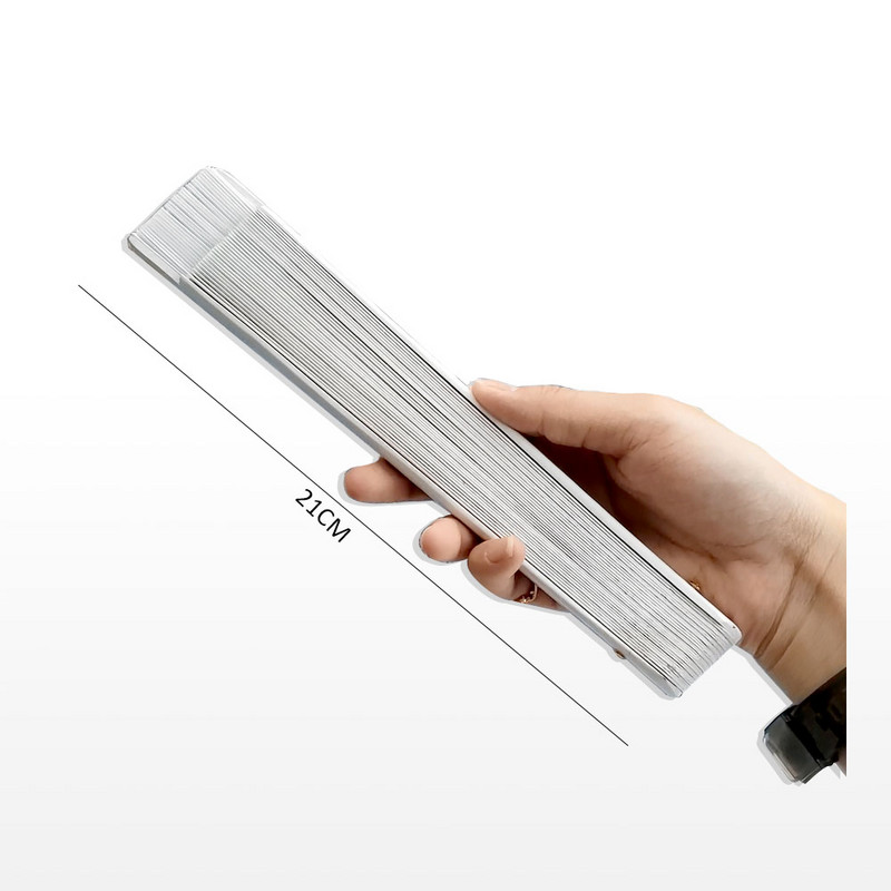 Sklopiva lepeza Drvena ručna svilena tkanina DIY Kineska sklopiva lepeza Drvena bambusova starinska sklopiva lepeza DIY Ručne lepeze Vjenčano bijela