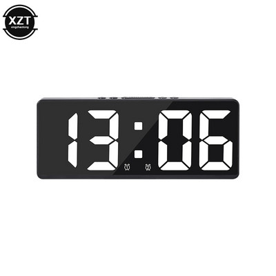 Pametni LED satovi Glasovna kontrola Digitalna budilica Temperatura Odgoda Noćni način rada Stolni stolni sat Digitalni sat velikog zaslona