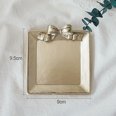 Nordijski retro stil Dekoracija ladice za pohranu u metalik boji Podmetač za kavu Pladanj za nakit Rekviziti za fotografije Ukrasi Uređenje doma