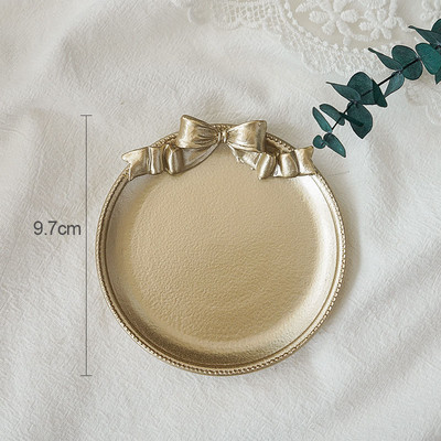 Nordijski retro stil Dekoracija ladice za pohranu u metalik boji Podmetač za kavu Pladanj za nakit Rekviziti za fotografije Ukrasi Uređenje doma