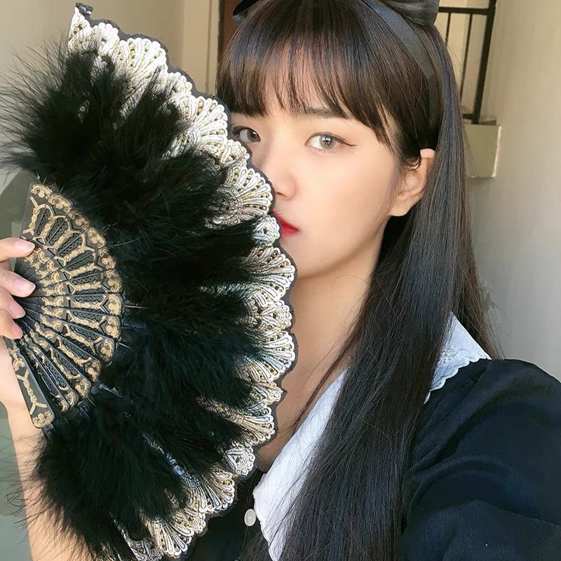 Radošs spalvu saliekams vēdeklis saldā pasaku meitene galma deju roku ventilators ar kulonu dāvanu kāzu ballītes dekorēšanai