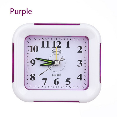 Ceas deșteptător cu cuarț cu lumină de noapte No Tick Snooze Ceasuri mici de noptieră