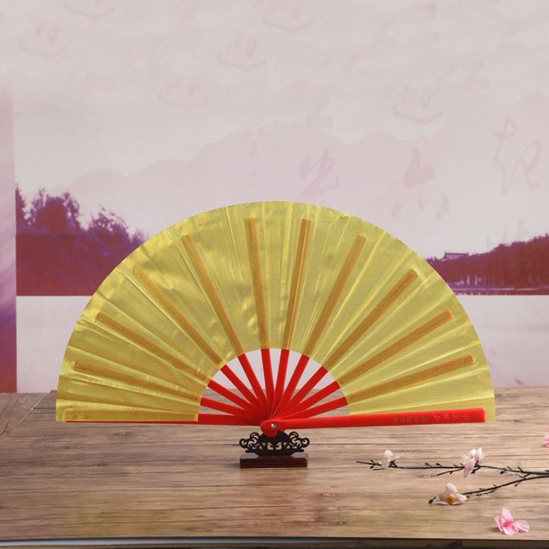 Ķīniešu kung fu fanu rokas ventilators cīņas mākslai TaiChi cīņas mākslas deju saliekamais rokas ventilators mūzikas festivālam, pat ballītei