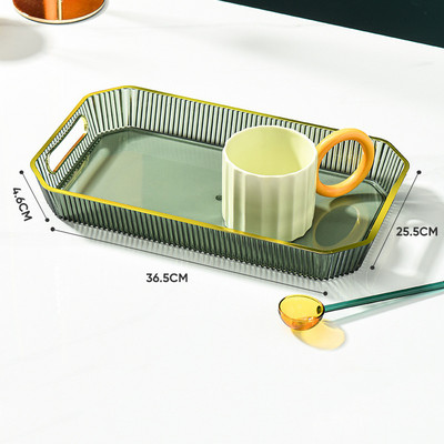 Paplātes apdares paplātes organizators Kosmētikas uzglabāšanas kaste Mājas apdares šķīvis augļiem kafijas tase Žāvētu augļu uzglabāšanas statīvs galddatora plaukts