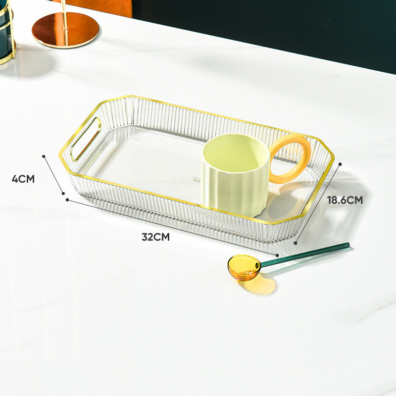 Paplātes apdares paplātes organizators Kosmētikas uzglabāšanas kaste Mājas apdares šķīvis augļiem kafijas tase Žāvētu augļu uzglabāšanas statīvs galddatora plaukts