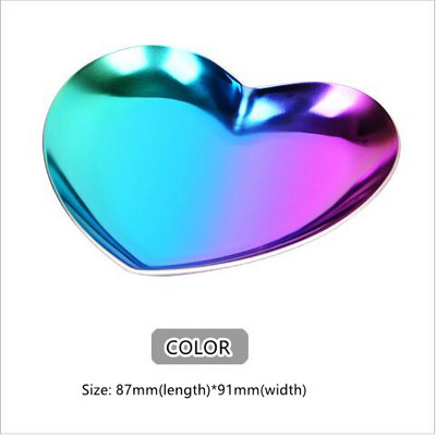 Szív alakú Nordic Ins stílusú arany ékszergyűrű fém tárolótálca