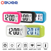 LED digitālais modinātājs liels displejs ar kalendāru mājas birojam ceļojumu galda pulkstenis elektroniskais bērnu pulkstenis modinātājs