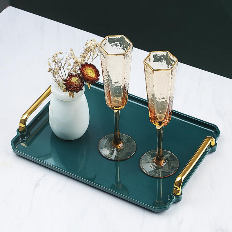 Taisnstūrveida paplāte plastmasas augļu šķīvju desertu uzkodu paplāte Virtuves organizators Uzglabāšanas paplāte platos fruteira тарелки для еды