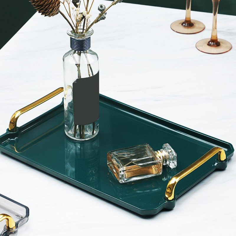 Taisnstūrveida paplāte plastmasas augļu šķīvju desertu uzkodu paplāte Virtuves organizators Uzglabāšanas paplāte platos fruteira тарелки для еды