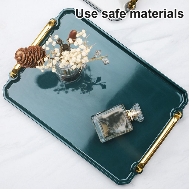 Taisnstūrveida paplāte plastmasas augļu šķīvju desertu uzkodu paplāte Virtuves organizators Uzglabāšanas paplāte platos fruteira тарелки для еды