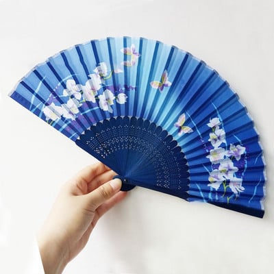 Kineska gravirana sklopiva ručna lepeza s drvenom drškom Klasična plesna lepeza s kićankama Vjenčanje Rođendanska zabava Favor Dekoracija lepeze Pokloni za goste