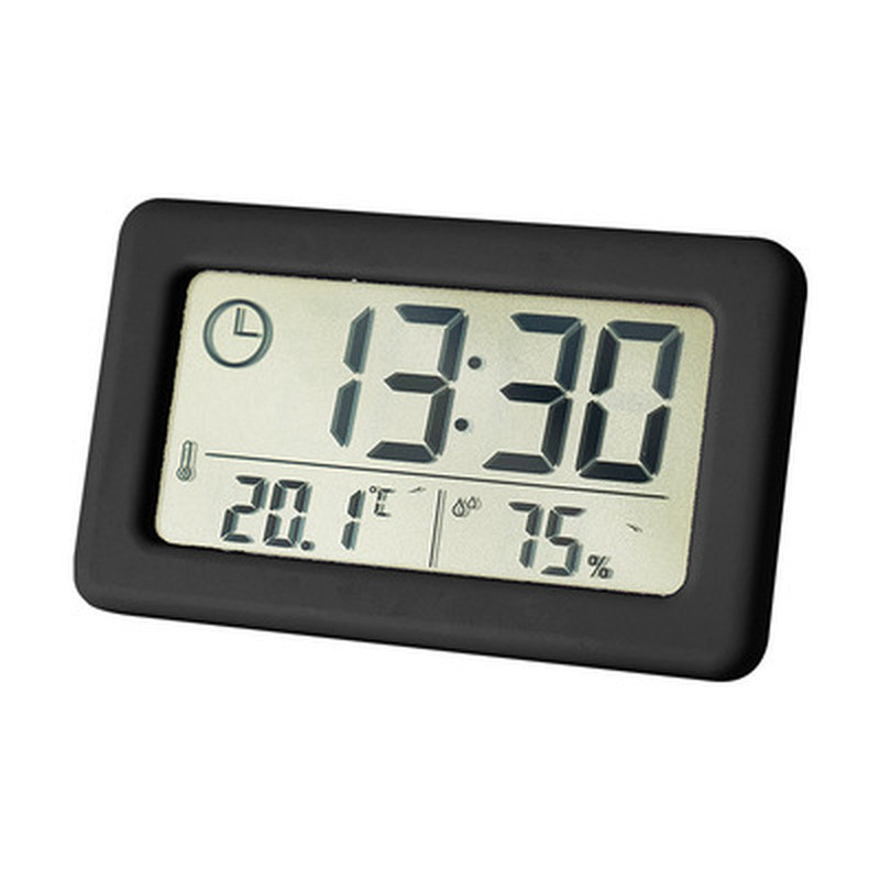 Ceas cu alarmă digital Termometru Higrometru Contor LED pentru interior Monitor electronic de umiditate Ceas Ceasuri de masă de birou pentru acasă
