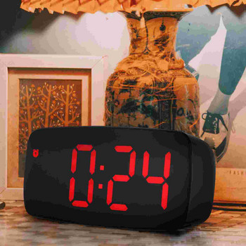 Ρολόι Ξυπνητήρι Ψηφιακή οθόνη Led Χρονοδιακόπτης Γραφείο Υπνοδωμάτιο Ταξίδι Ηλεκτρονικό κομοδίνο Μεγάλο δυνατό κομοδίνο τάξης Μπαταρία επάνω