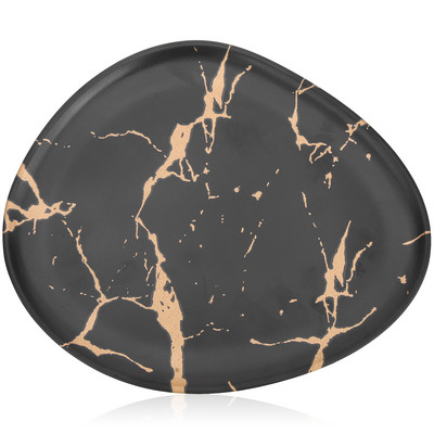 Poslužavnik za tanjure Nakit Keramičko pohranjivanje Prsten za posuđe Mramorni držač Ulazna drangulija Tanjuri Dekorativni noćni ormarić Ključ Ruž za usne Ukrasni