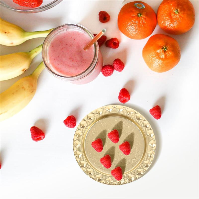 Trayplate Držač pladnjeva Nakit Pillar Dish Metalni tanjuri Weddingcomestics Vintageotoman Vanity Camping Stolić za kavu Tanjuri