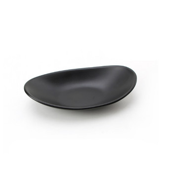Οβάλ μαύρο πιάτο δίσκος κοσμημάτων δίσκος κλειδιού τραπεζιού μπουντουάρ διακοσμητικό πιάτο κλειδί δίσκος δίσκος φαγητού διακοσμητικός