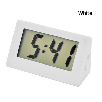 Mini digitālais pulkstenis automašīnas galda pulksteņu mērierīces Pulkstenis Mini digitālais LCD ekrāns Ceļojumu elektroniskais pulkstenis mājas biroja galda pulksteņiem