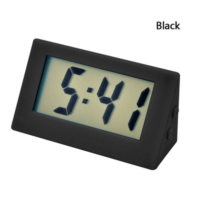 Mini digitālais pulkstenis automašīnas galda pulksteņu mērierīces Pulkstenis Mini digitālais LCD ekrāns Ceļojumu elektroniskais pulkstenis mājas biroja galda pulksteņiem