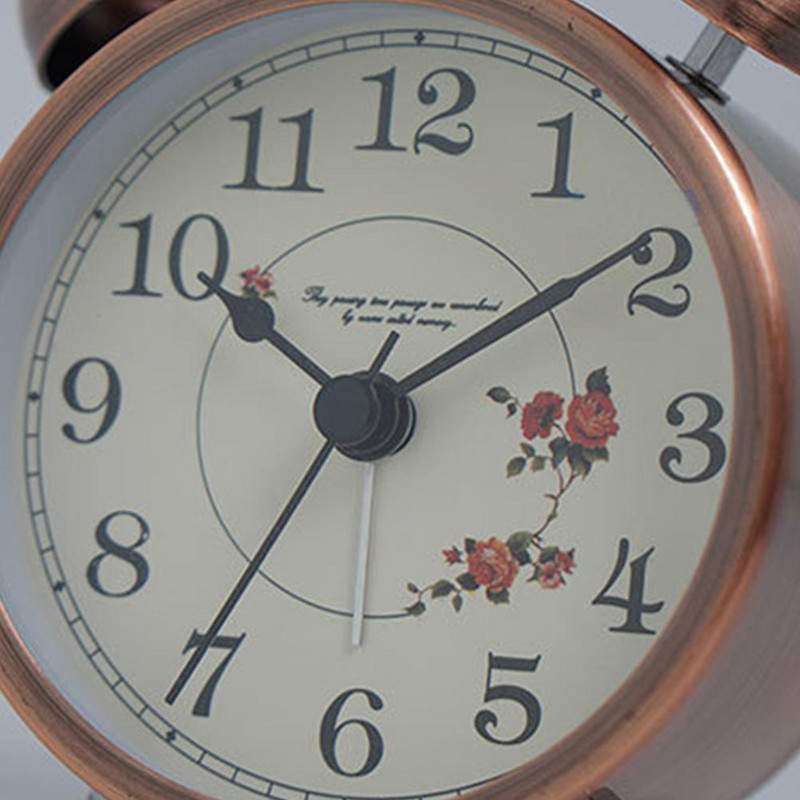 Ceas retro, luminos, cu clopoțel dublu, ceas cu alarmă tare, super silențios, fără ticăituri, ceas cu alarmă pentru copii, acasă, birou, dormitor, noptiera