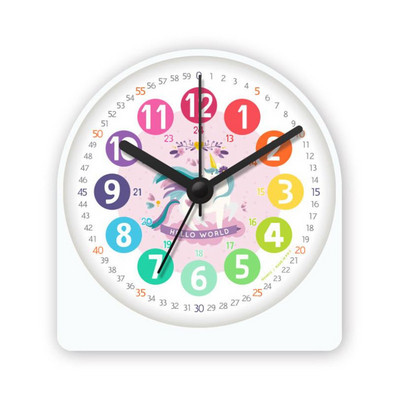 4 collu gaismas modinātājs, bērni, studenti, bērni, mācās elektronisku galda pulksteni, guļamistaba, pie gultas, jauks multfilmas kluss modinātājs