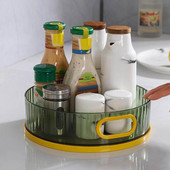 360 besisukantis padėklas vonios kambario laikymo dėžutė virtuvės laikymo talpyklos prieskoniams užkandžiams maisto padėklas neslystantis kosmetikos laikiklis
