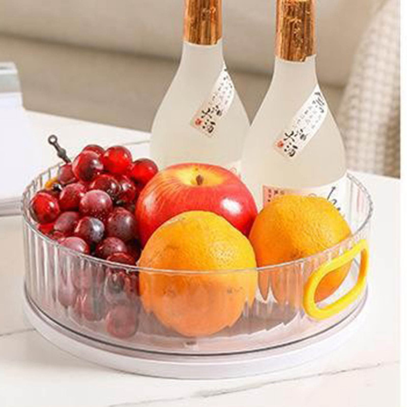 360 besisukantis padėklas vonios kambario laikymo dėžutė virtuvės laikymo talpyklos prieskoniams užkandžiams maisto padėklas neslystantis kosmetikos laikiklis