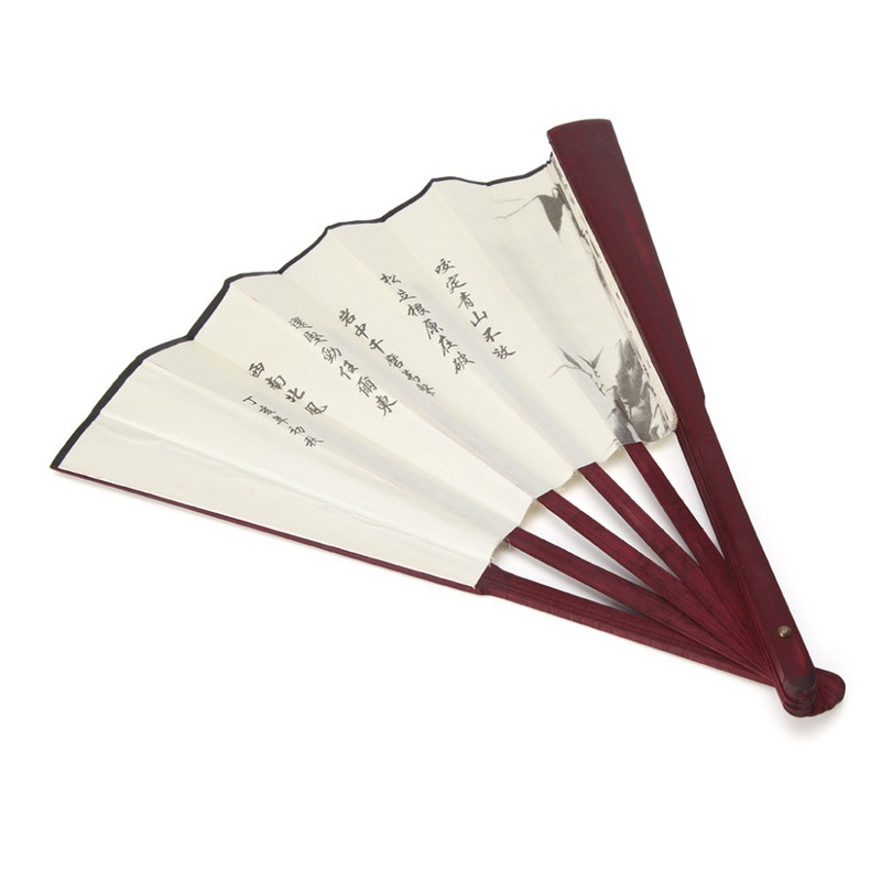 Ķīniešu stila rokas saliekamais zīda ventilators kāzu pasākumiem un ballīšu piederumiem mājas dekorēšanas dāvana vīriešiem
