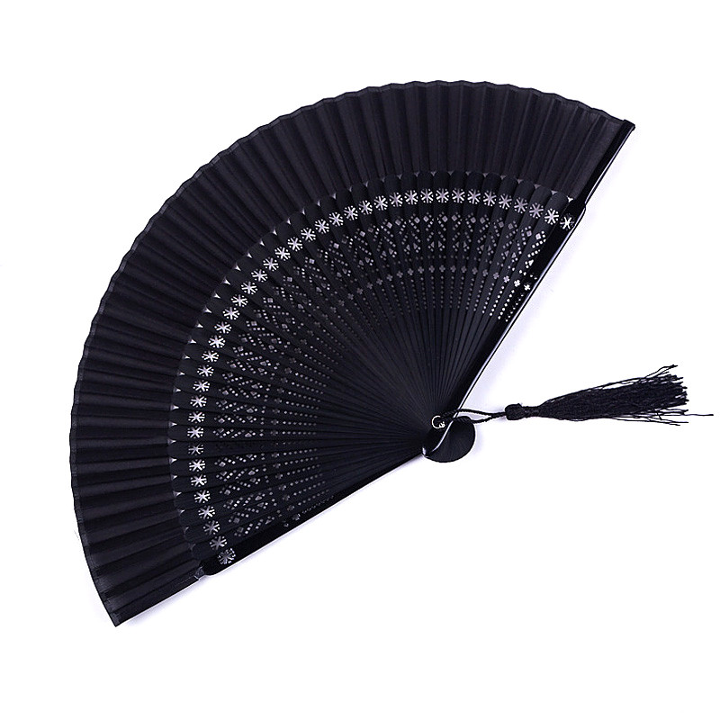 Evantai de mână din bambus, stil chinezesc, elegant, sculptat, Spectacole de dans Evantai de mână pliabile Evantai pentru cadou de nuntă pentru oaspeți