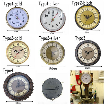 Практична златна облицовка с римски цифри, ремонт, смяна на вложка от твърд механизъм, DIY части, часовник, кварцов механизъм