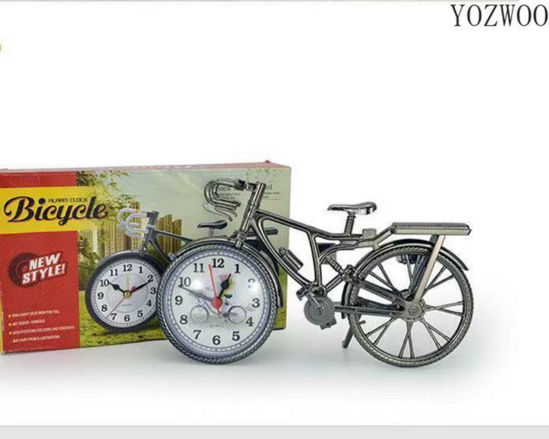 YOZWOO Home Garden Νέος Vintage Αραβικός Αριθμός σε σχήμα ποδηλάτου Δημιουργικό επιτραπέζιο Ξυπνητήρι Διακόσμηση σπιτιού Διακόσμηση δωματίου Διακόσμηση επιφάνειας εργασίας Χειροτεχνίες