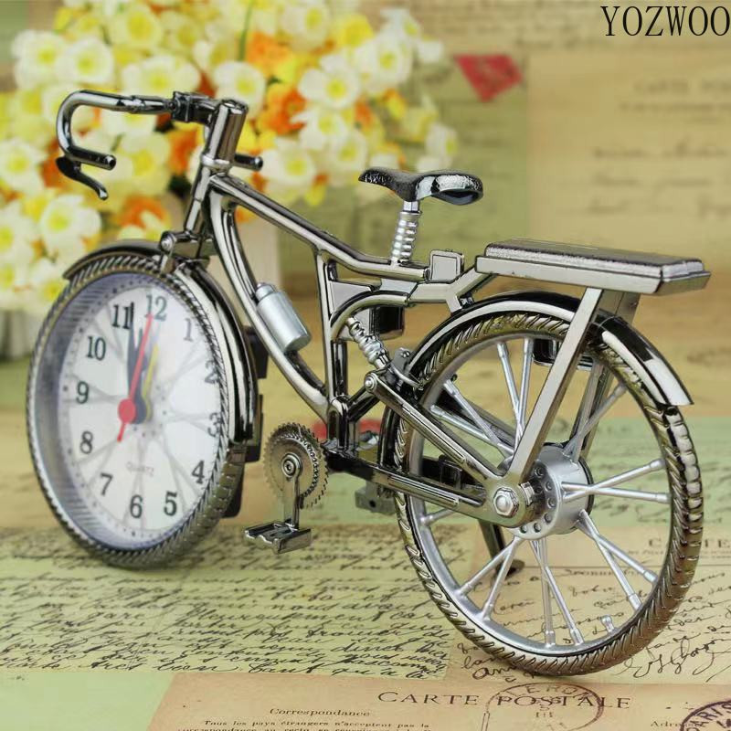 YOZWOO Home Garden Νέος Vintage Αραβικός Αριθμός σε σχήμα ποδηλάτου Δημιουργικό επιτραπέζιο Ξυπνητήρι Διακόσμηση σπιτιού Διακόσμηση δωματίου Διακόσμηση επιφάνειας εργασίας Χειροτεχνίες