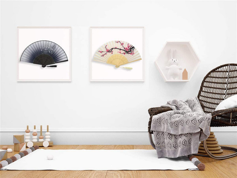 1Gb ķīniešu japāņu zīda saliekamais ventilators koka kāts klasisko deju ventilators augstas kvalitātes pušķis elegants sieviešu ventilators mājas dekors